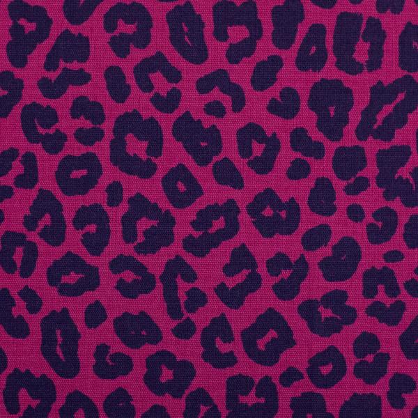 Baumwolle Leoni Animalprint  Pink/Blau by Swafing